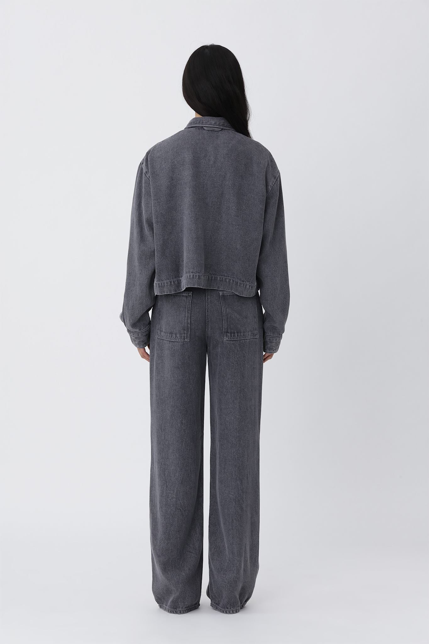 Lexington Zip Shirt - Washed Grey