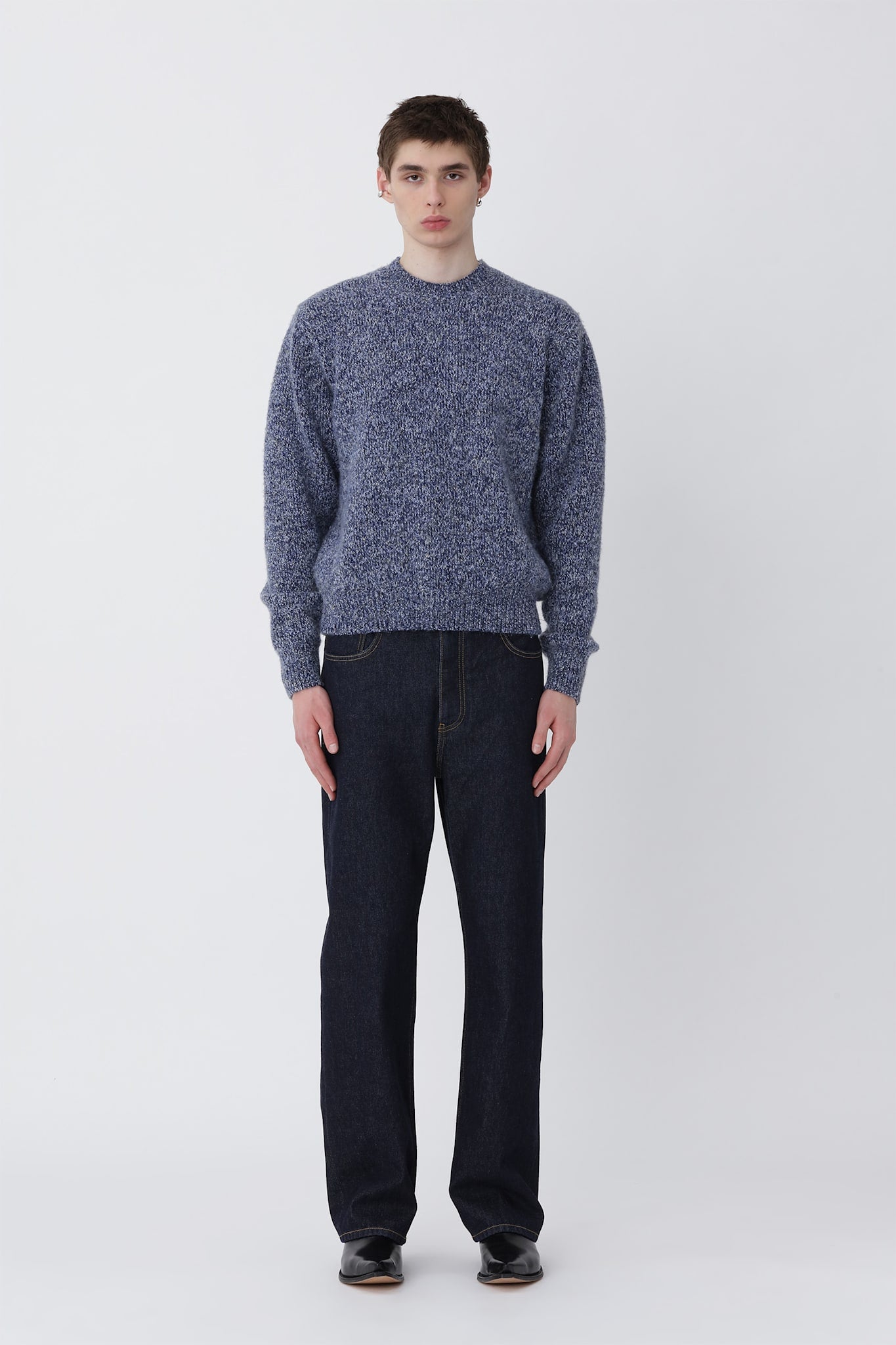 Felix Knit Sweater - Blue Indigo COMB.