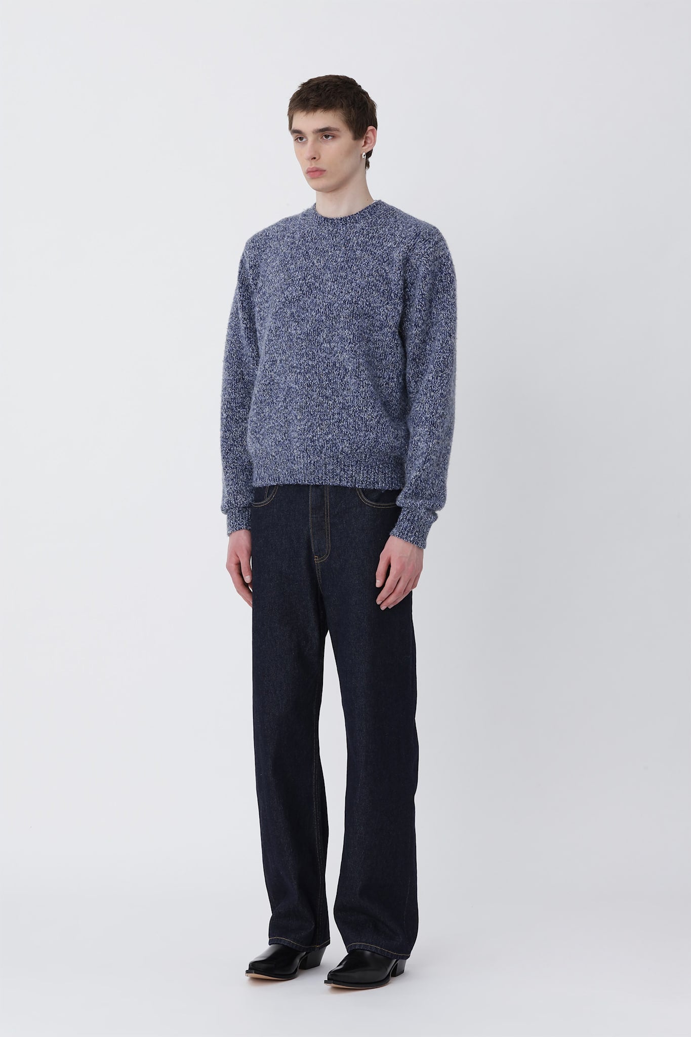 Felix Knit Sweater - Blue Indigo COMB.