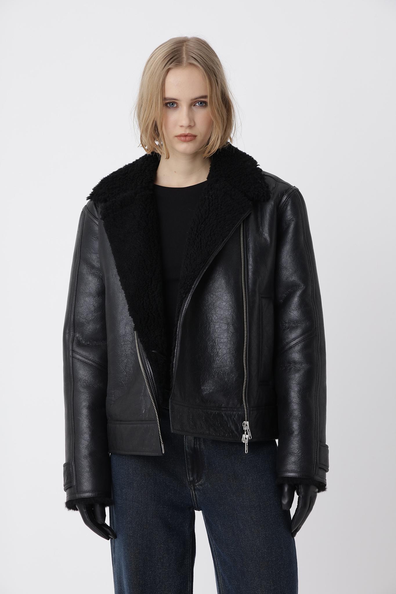Pila Shearling Jacket - Black
