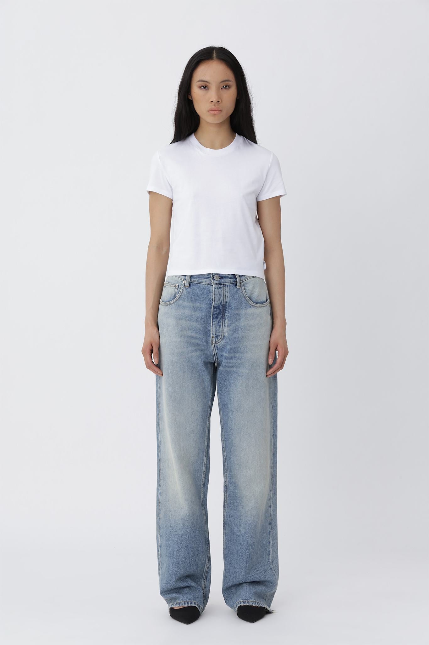 Vera T-shirt - Vasket hvid