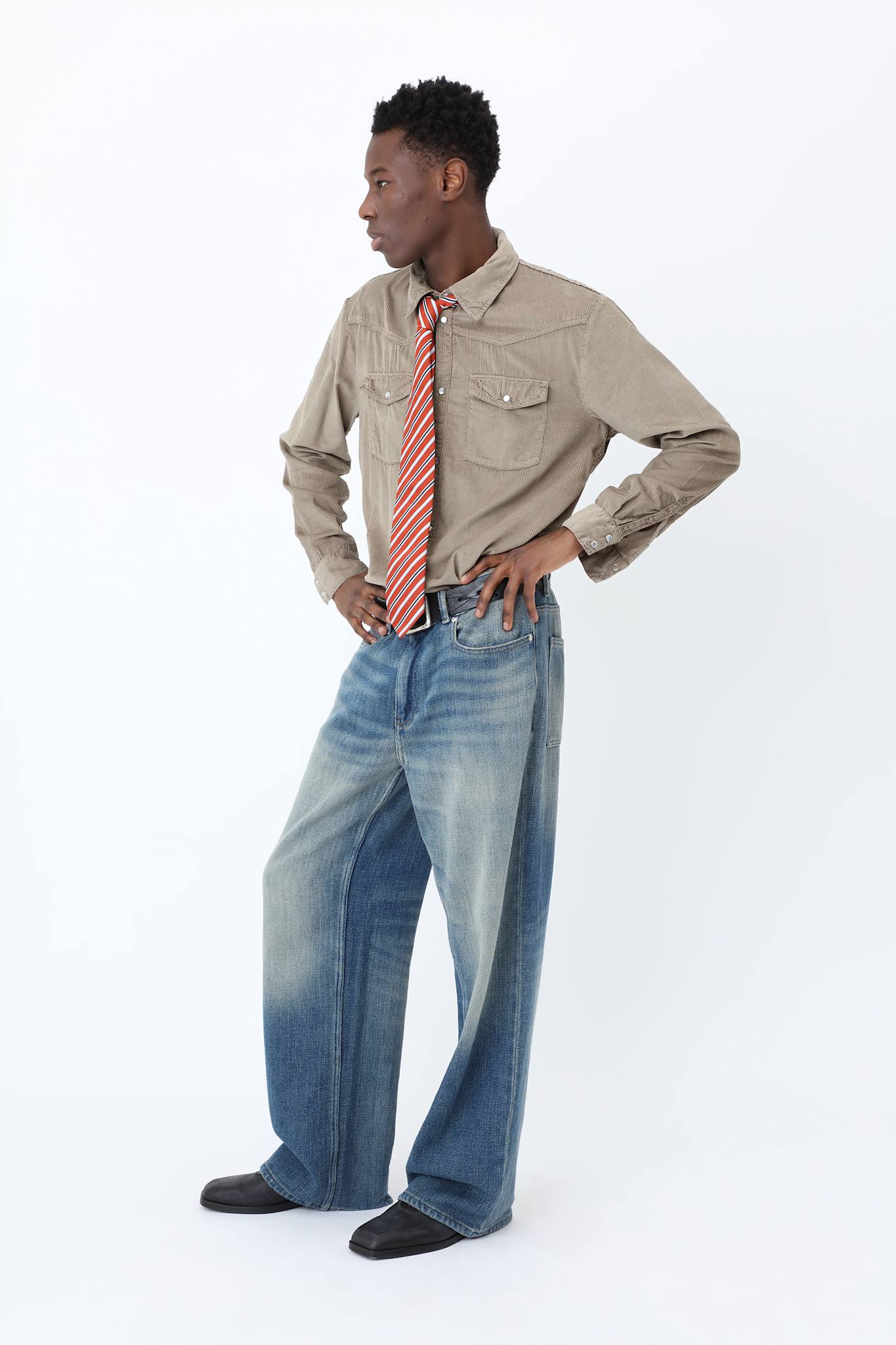 Fremont Red Stripe Tie