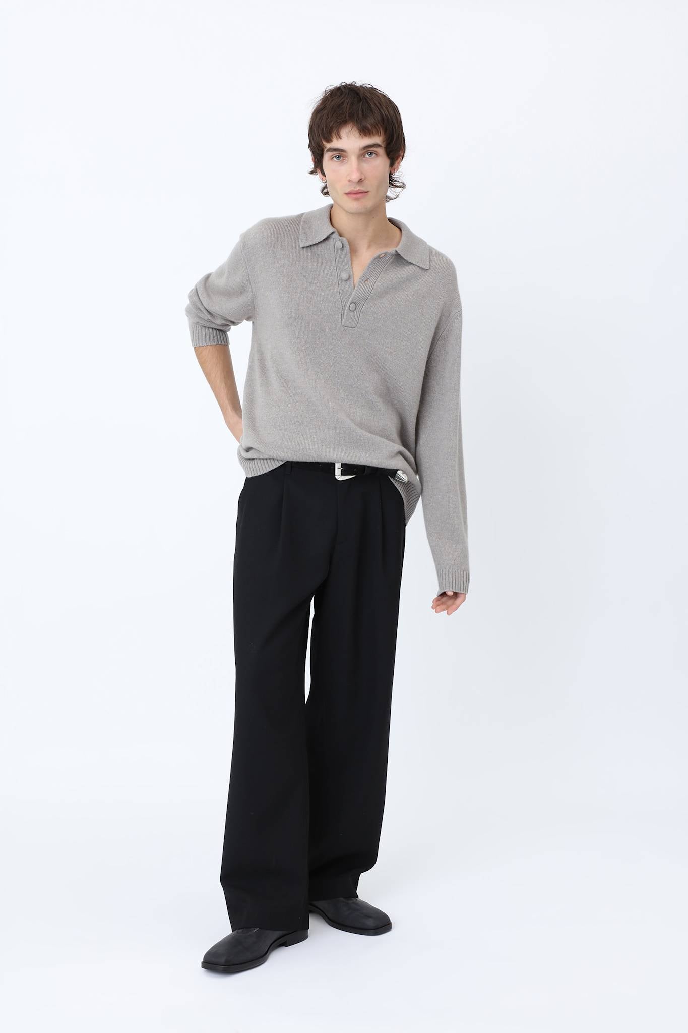 Paxton Cashmere Knit Polo
