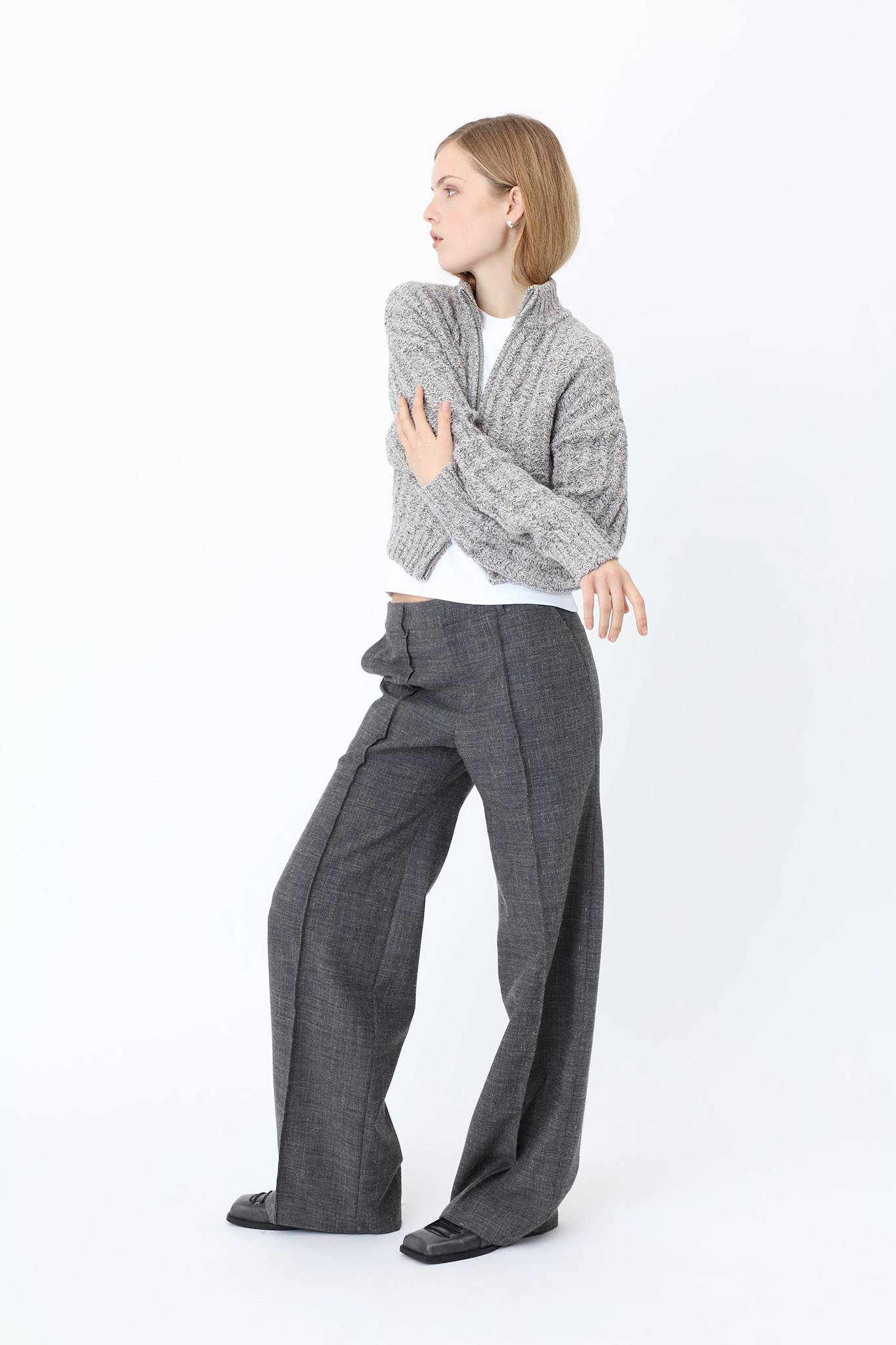 Alea Zip Knit Cardigan