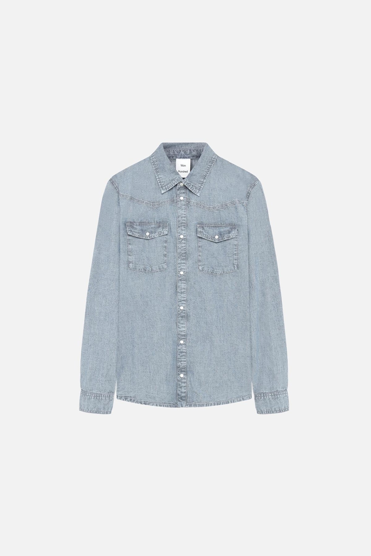 Alfred Washed Blue Shirt - Won Hundred Online Store
