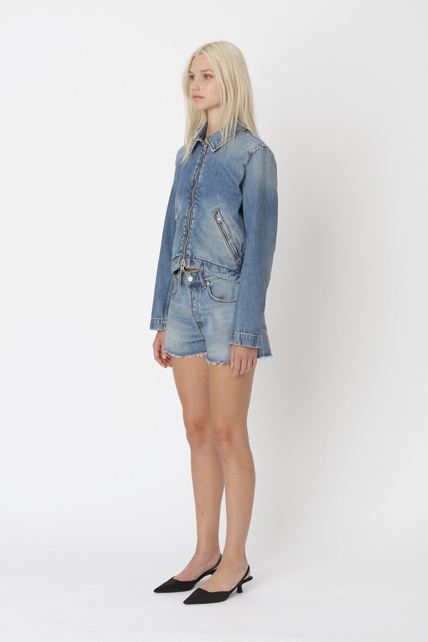 Won Hundred Women Addison 80s Light Blue Shorts Denim 80s Light Blue