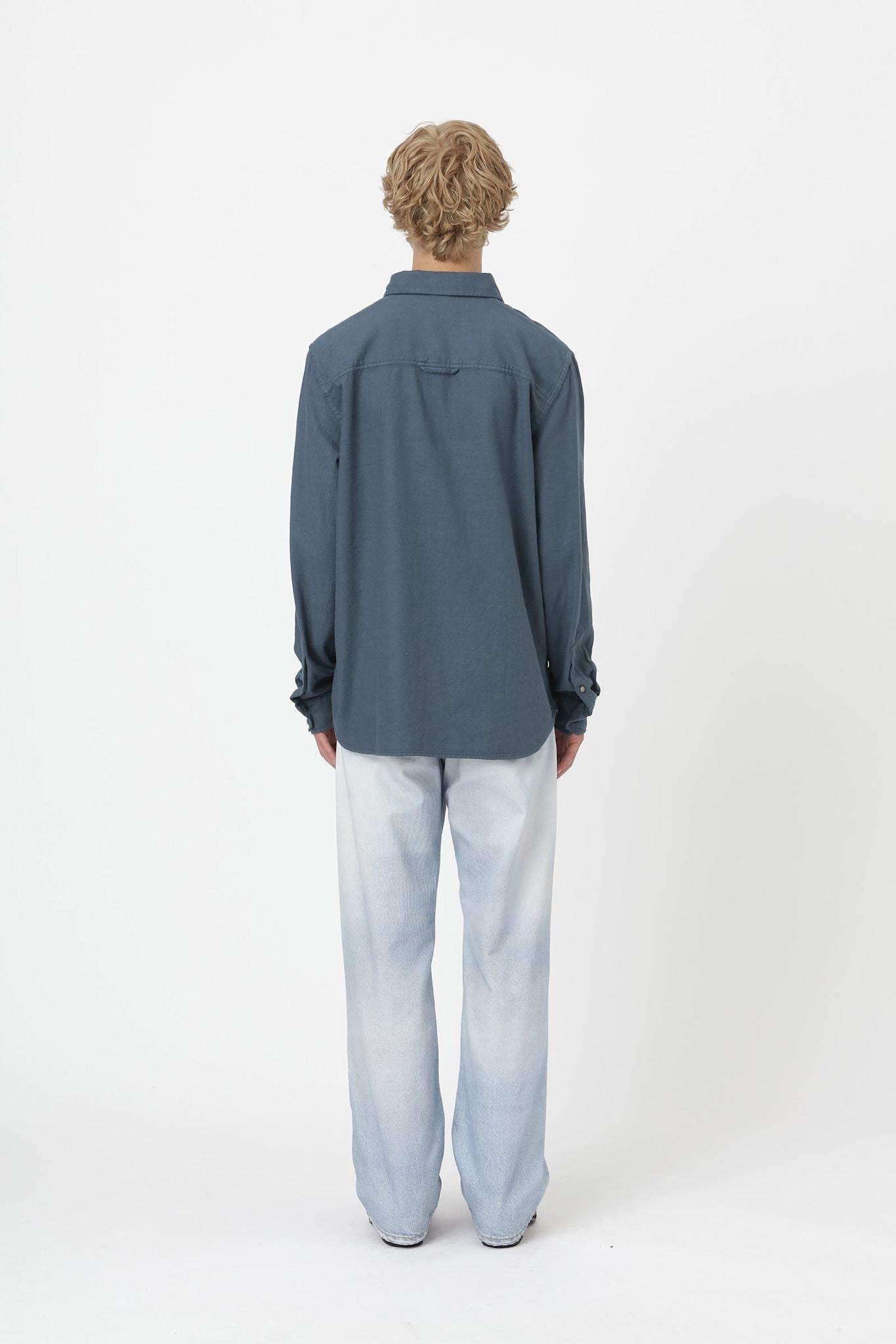 Won Hundred Men Adriel Shirt Orion Blue