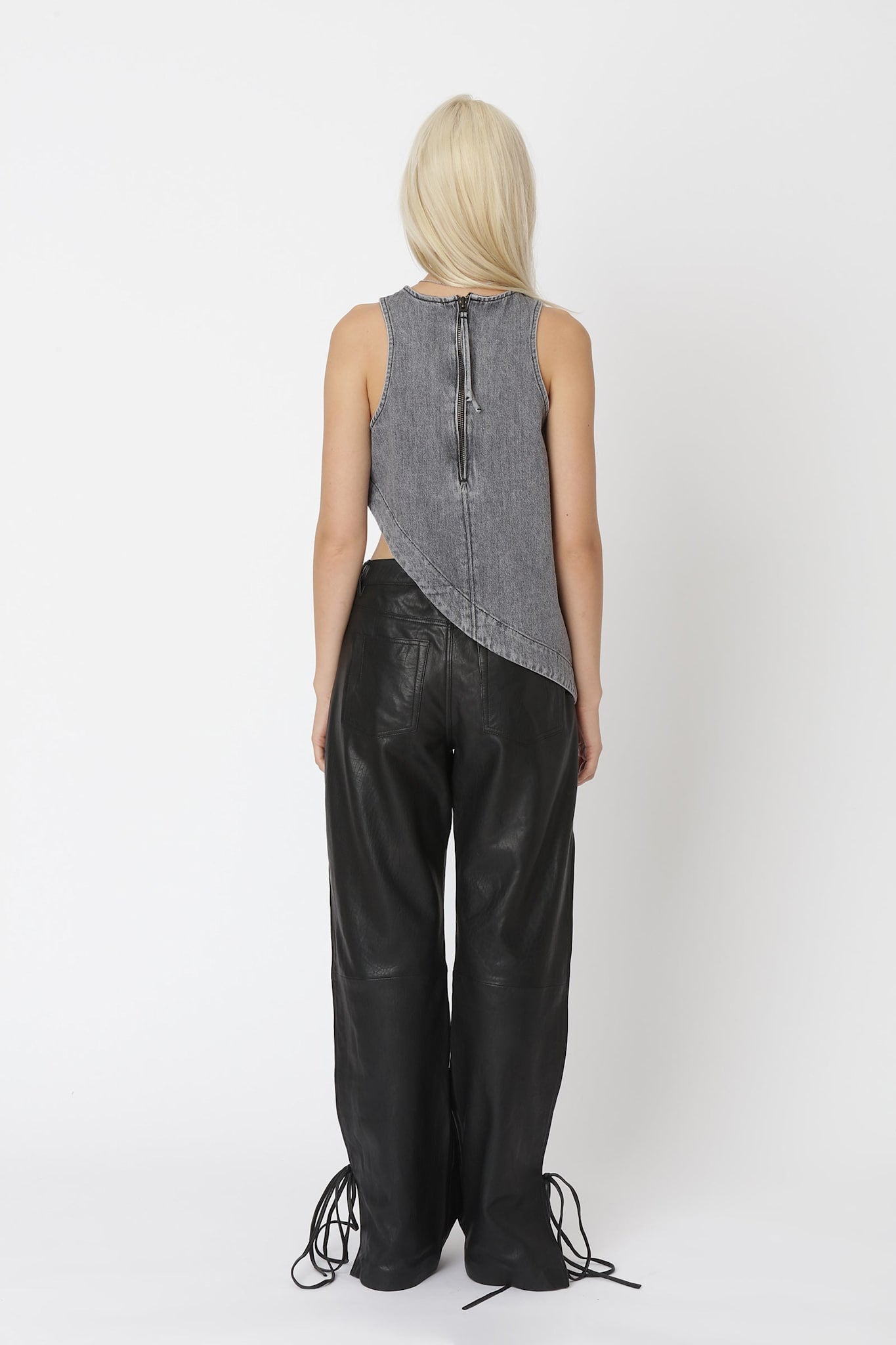 Won Hundred Women Amalie Top Denim Used Grey