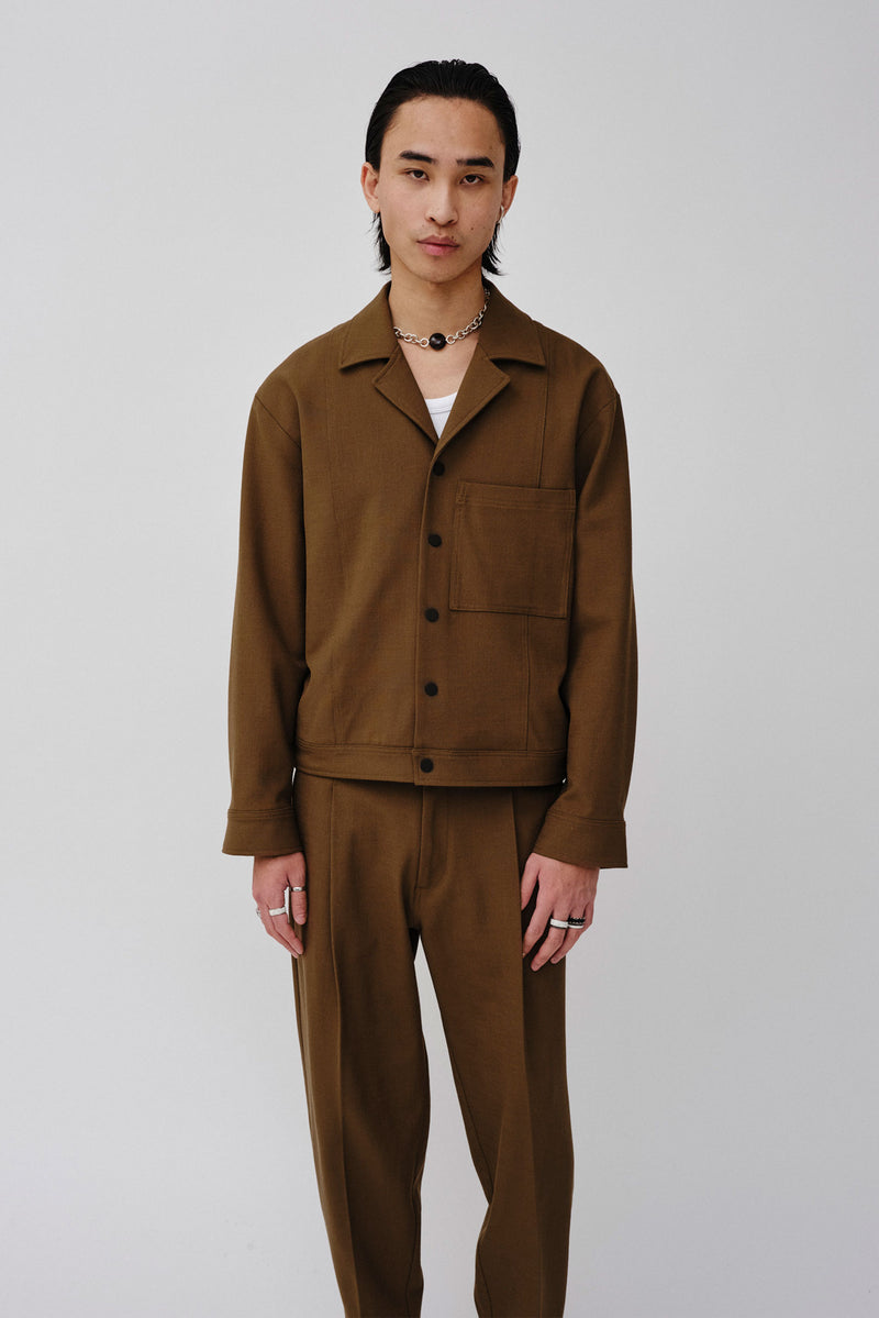 Won Hundred Men Amir Shirt Jacket Beech