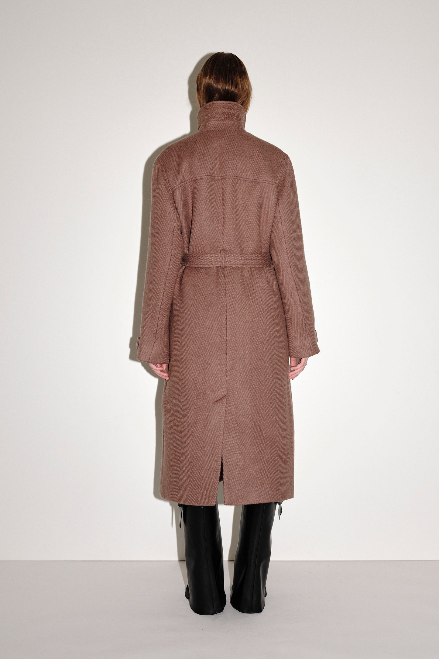 Won Hundred Women Amora Wool Outerwear Taupe Gray