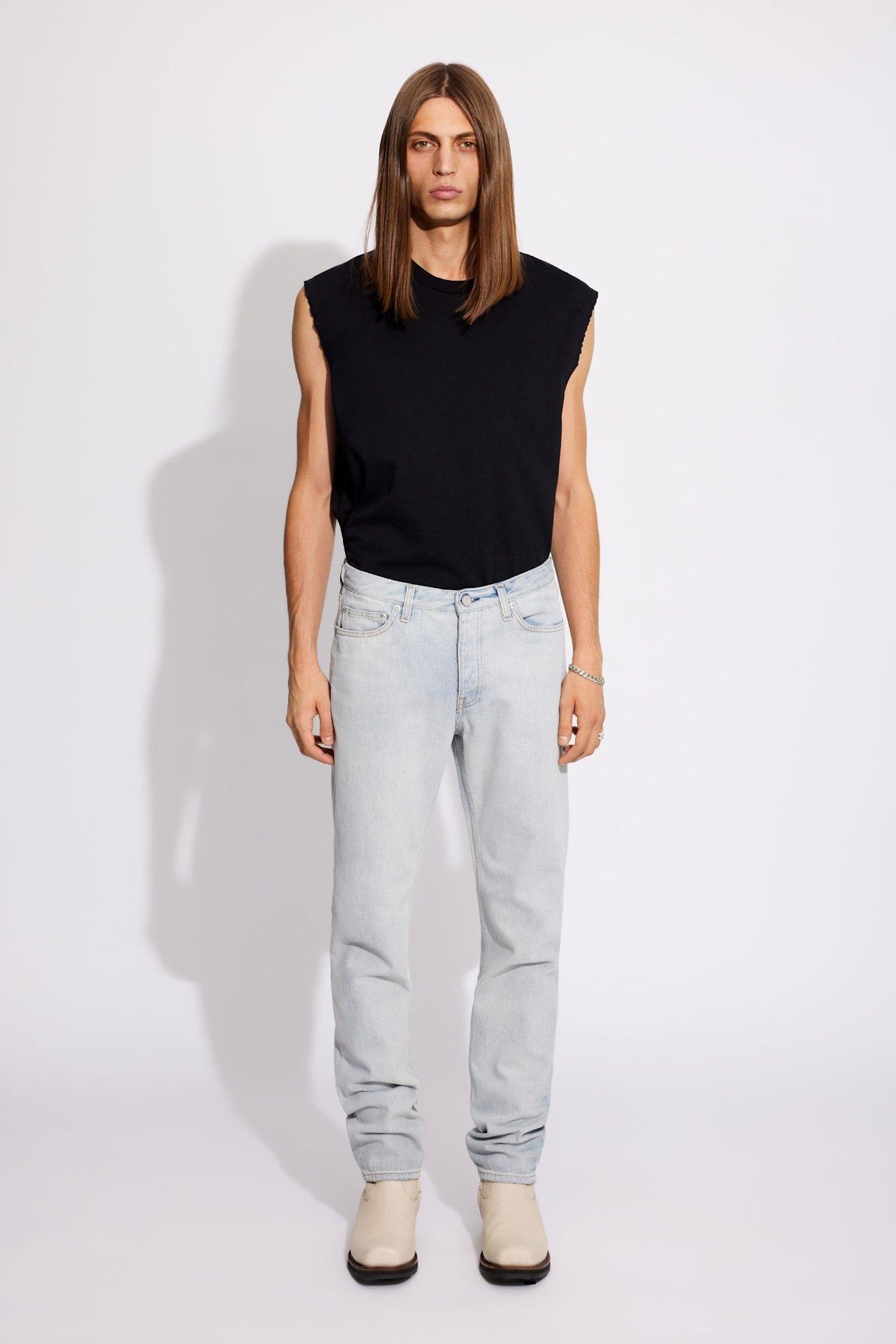 Won Hundred Men Archer Rusty Cream Blue 5-Pockets Rusty Cream Blue