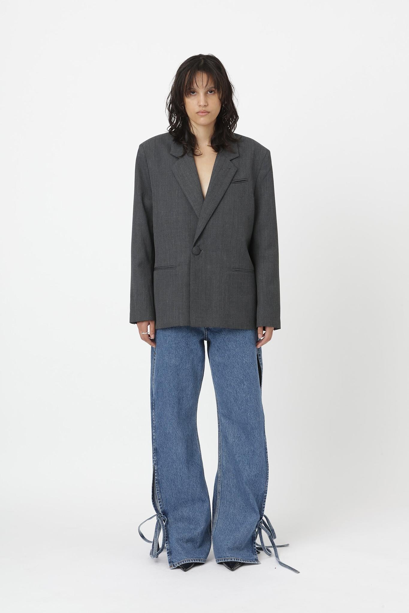 Won Hundred Women Ariel Blazer Anthracite Melange