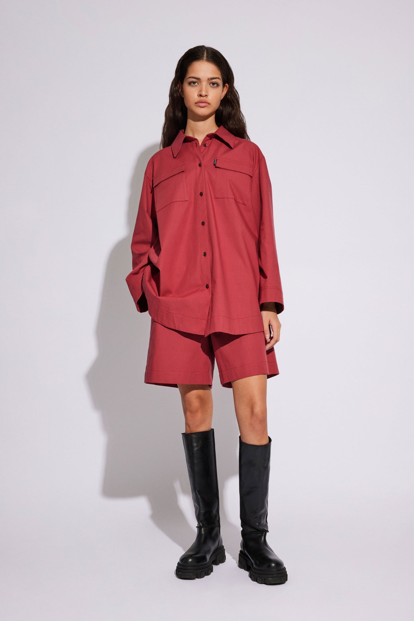 Won Hundred Women Arya Shirt Shirt Brick Red