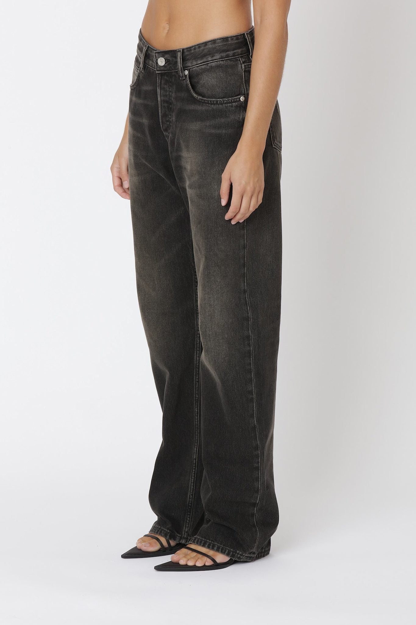 Won Hundred Women Baggy 80s Black 5-Pockets 80s Black