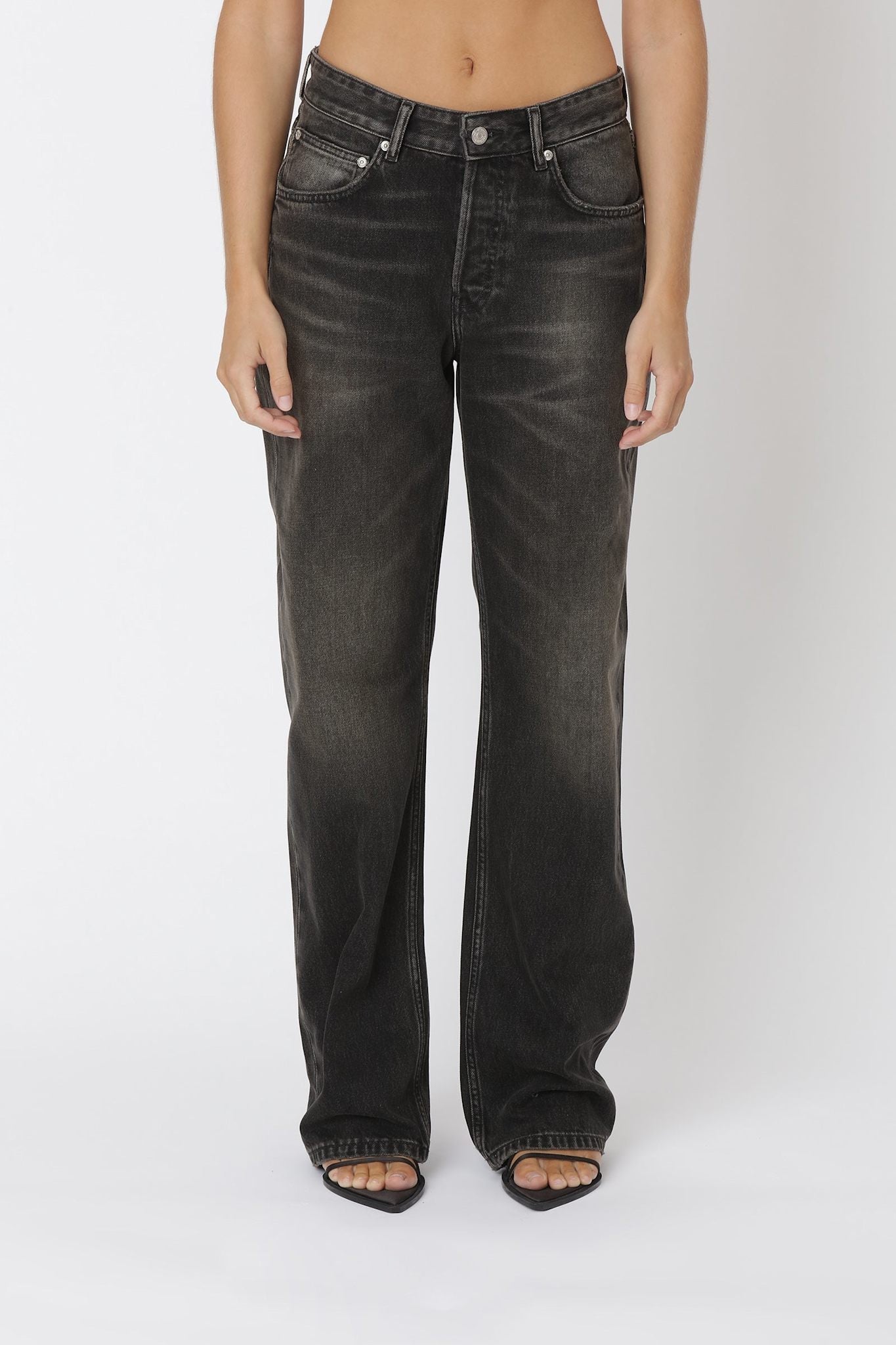 Won Hundred Women Baggy 80s Black 5-Pockets 80s Black