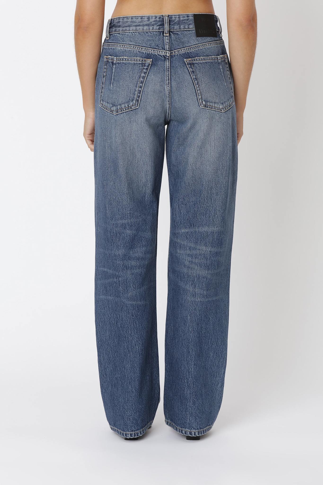 Won Hundred Women Baggy Co-Blue 5-Pockets Co-Blue