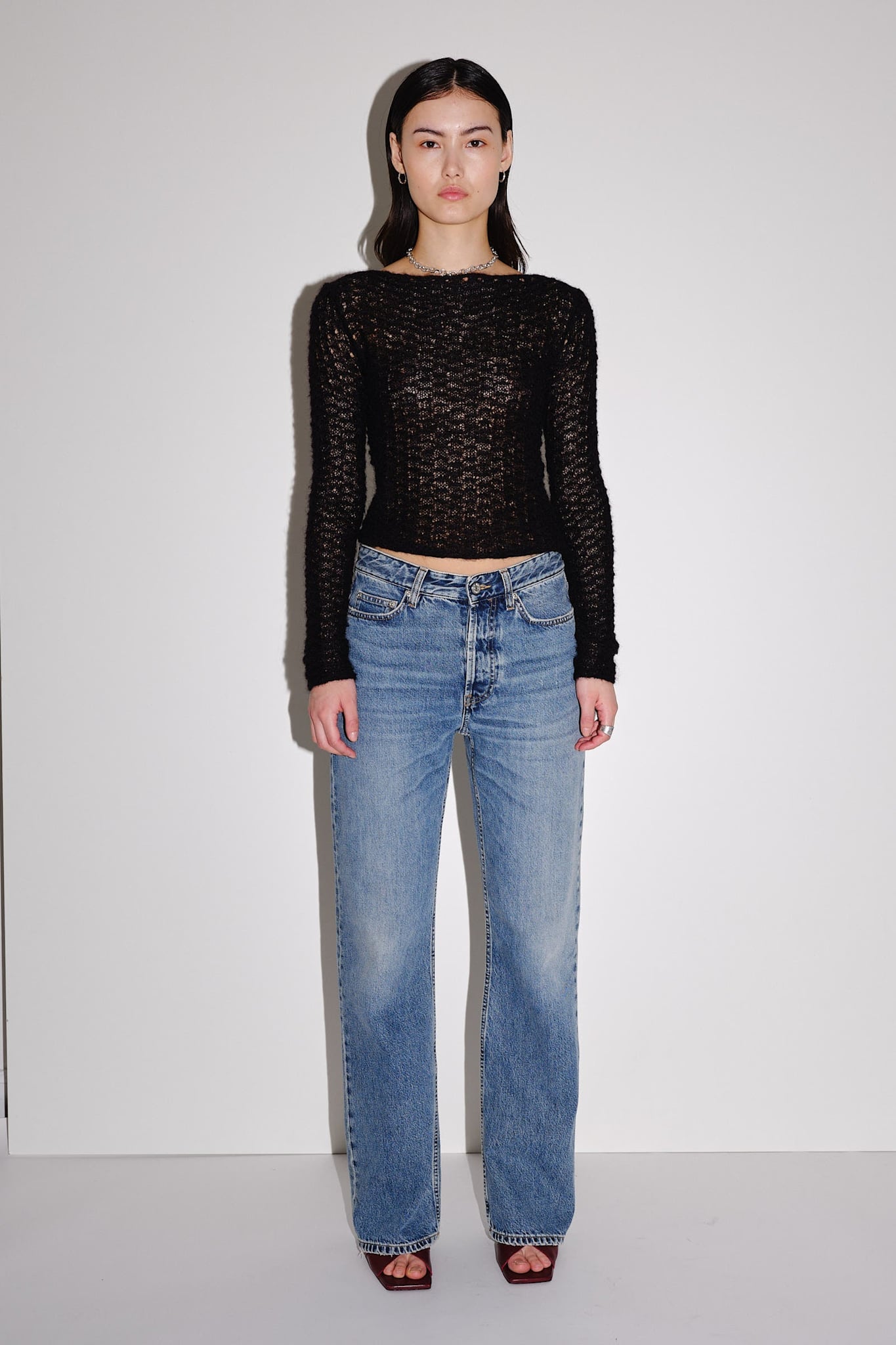 Won Hundred Women Baggy Dirt Vintage Blue 5-Pockets Dirt Vintage Blue