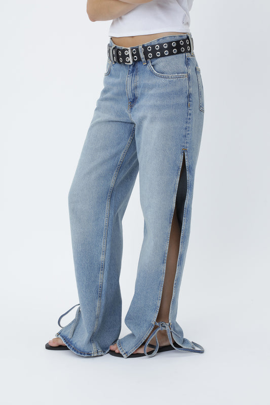 Won Hundred Women Baggy String Jeans Wash 18