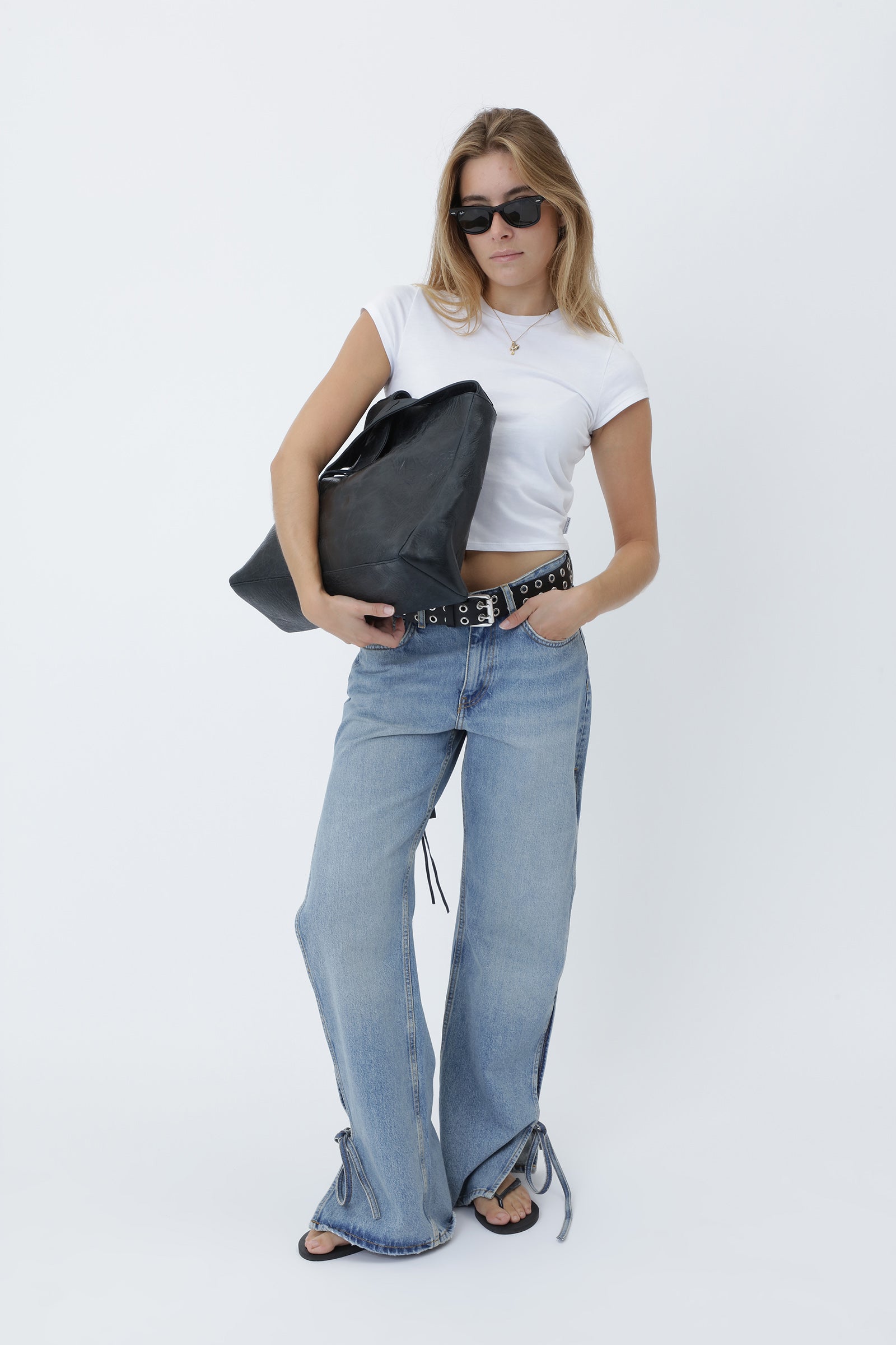 Won Hundred Women Baggy String Jeans Wash 18