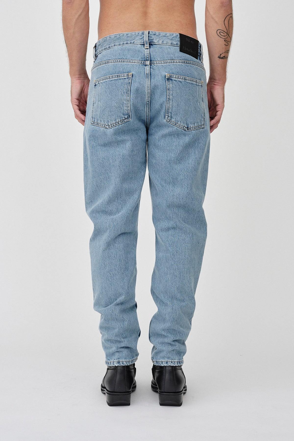 Won Hundred Men Ben 5-Pockets Distressed Blue-