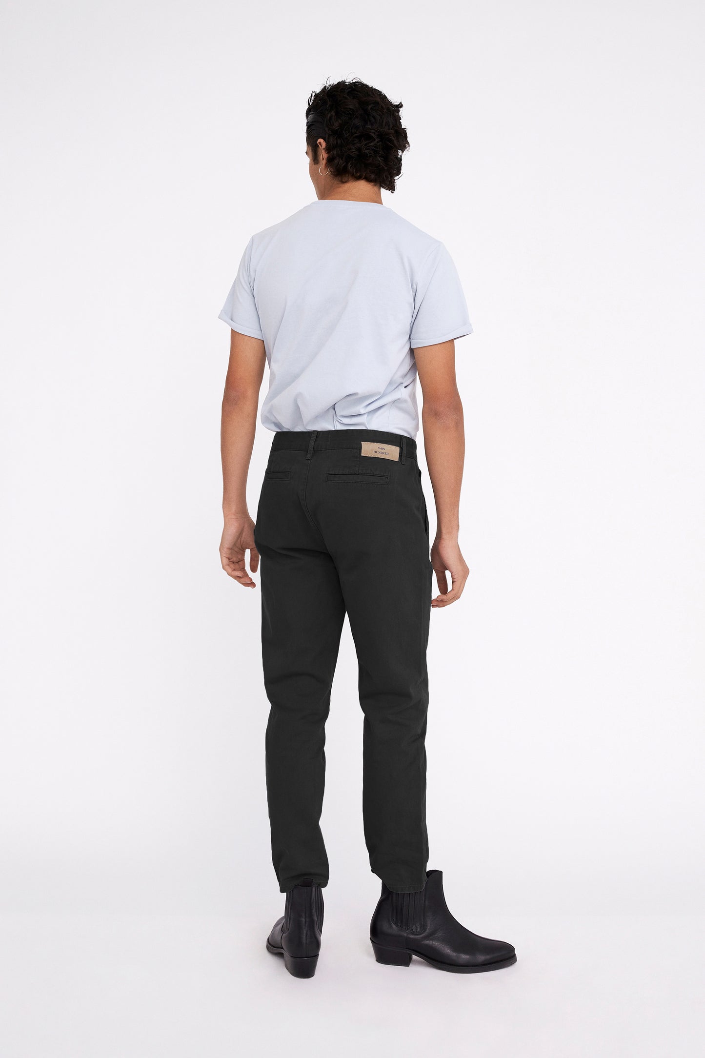 Won Hundred Men Ben Chinos Trousers Trousers Black