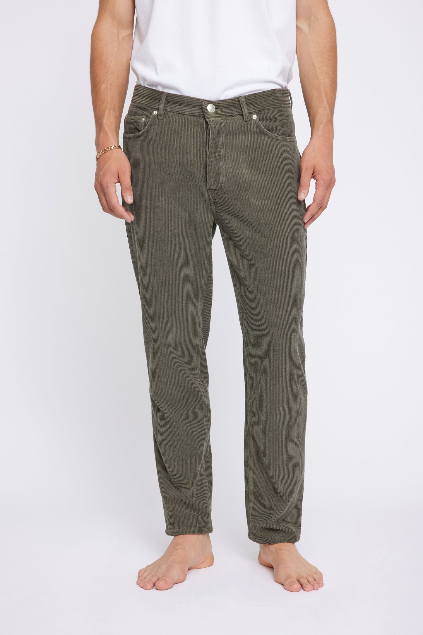 Won Hundred Men Ben Corduroy Trousers Tarmac