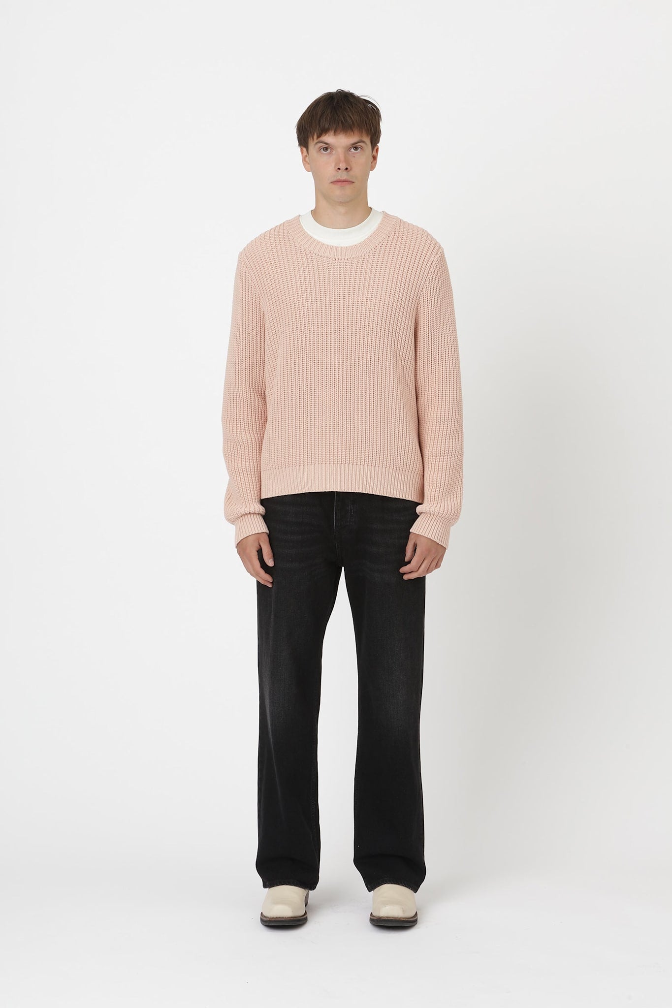 Won Hundred Men Bently Knitwear Rose Smoke