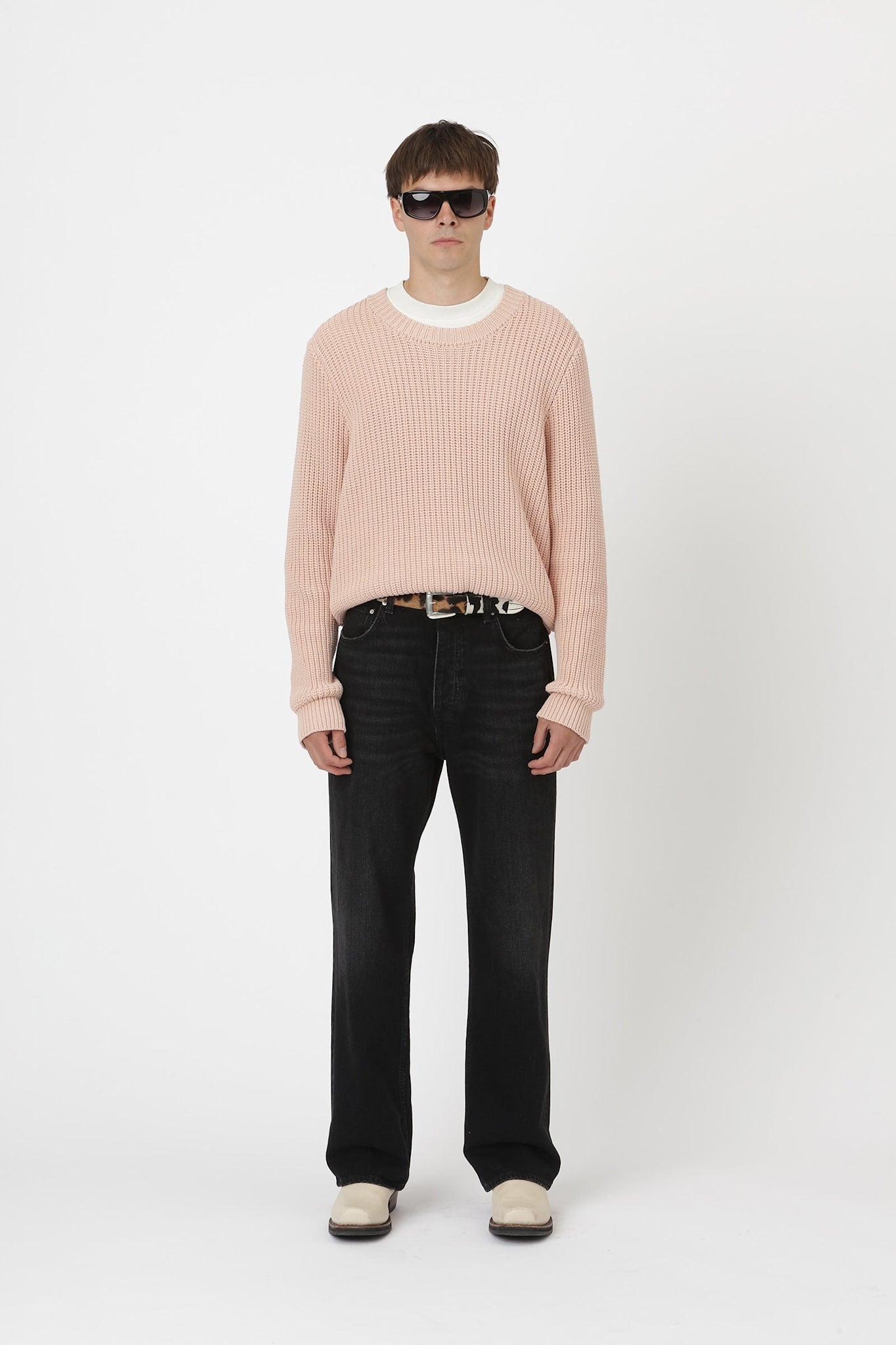 Won Hundred Men Bently Knitwear Rose Smoke