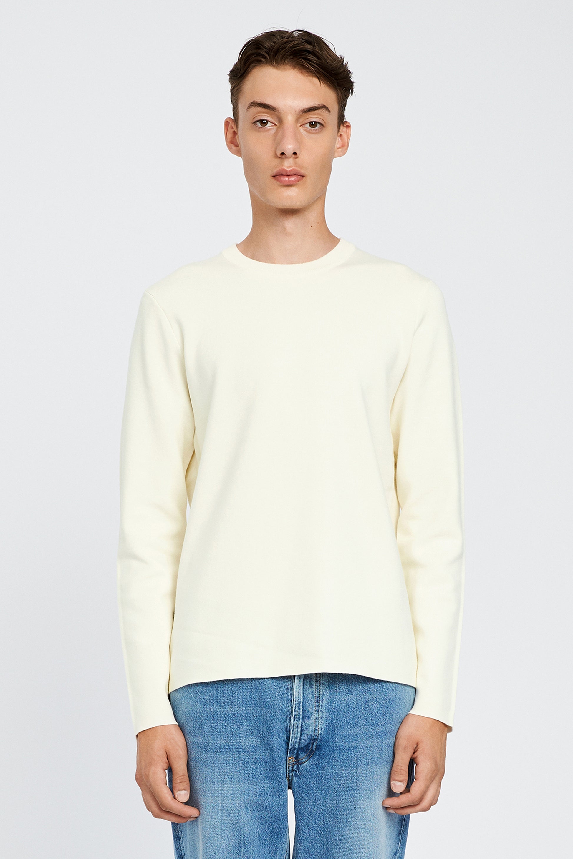 Won Hundred Men Benton Knit Knitwear Cannoli Cream