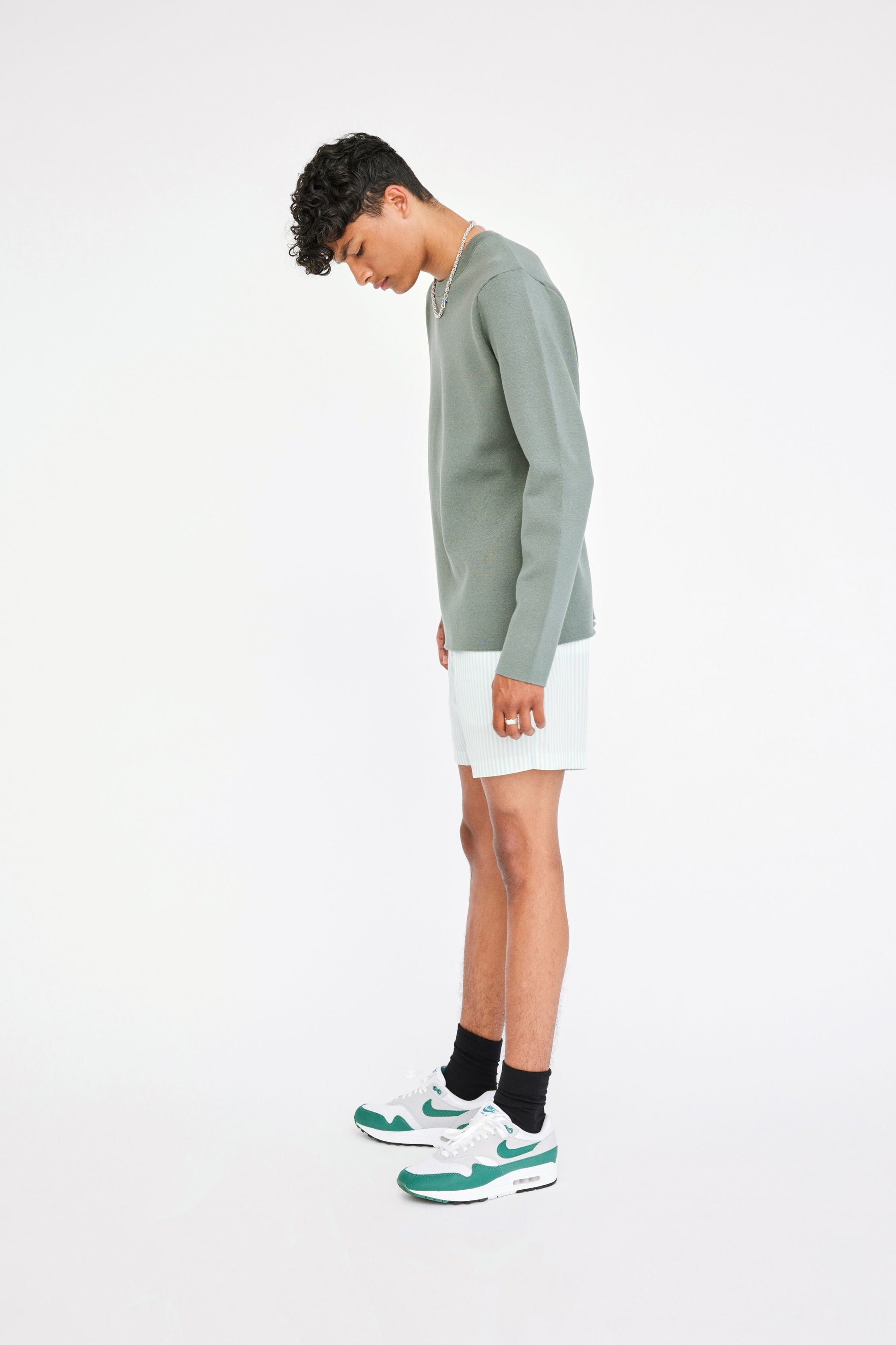 Won Hundred Men Benton Knit Knitwear Agave Green