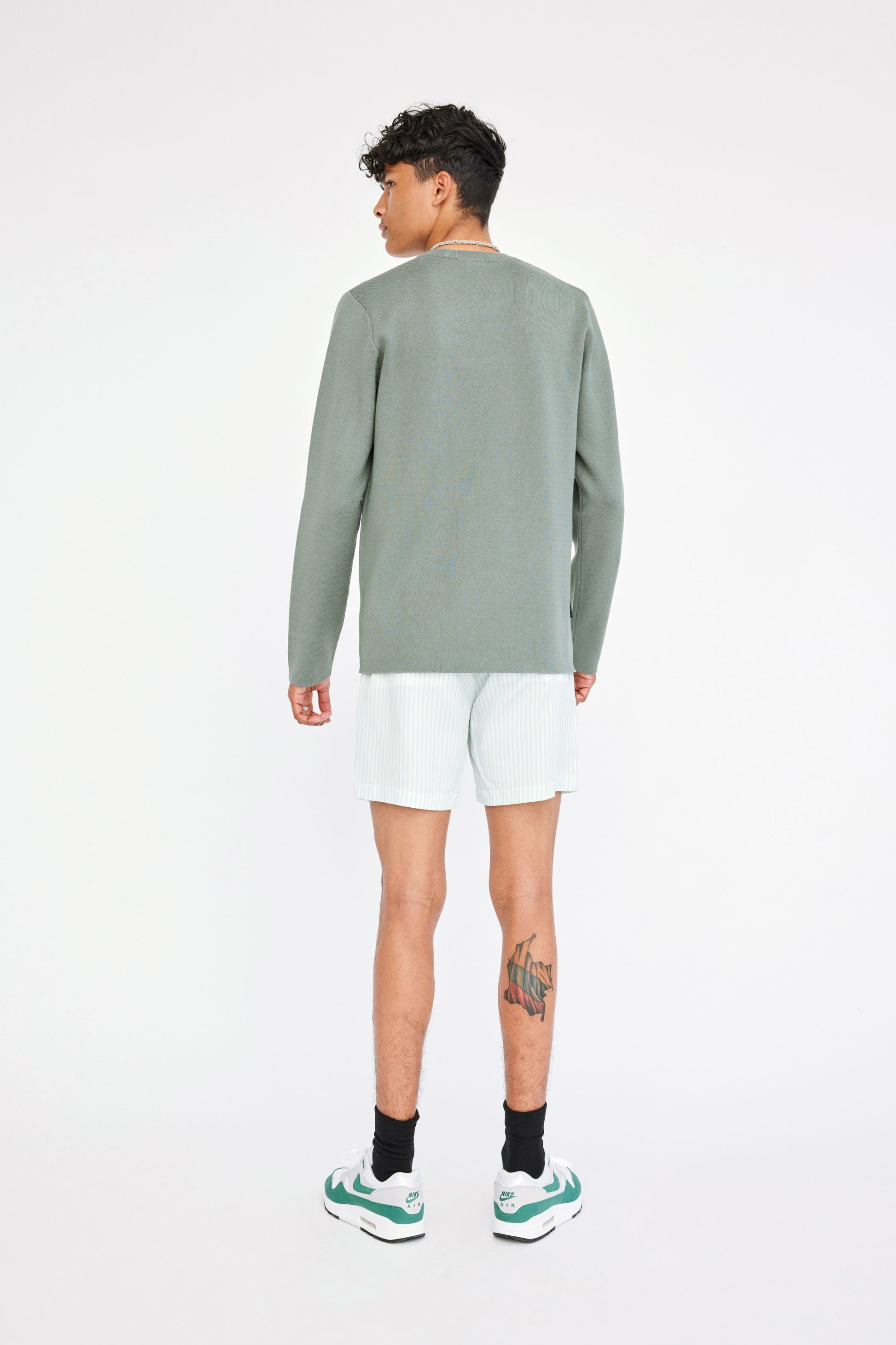 Won Hundred Men Benton Knit Knitwear Agave Green