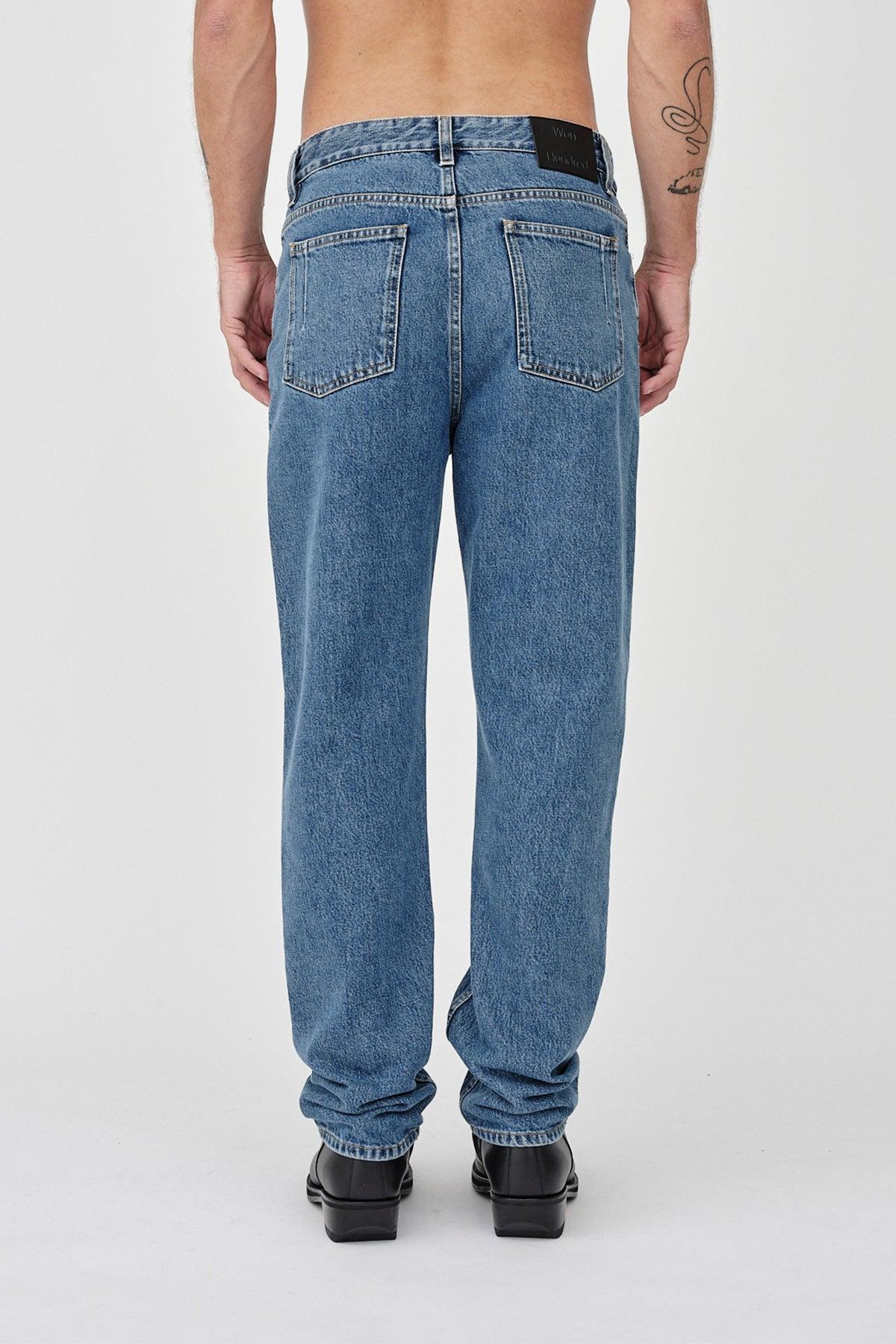 Won Hundred Men Bill 5-Pockets Recycled Stone Blue