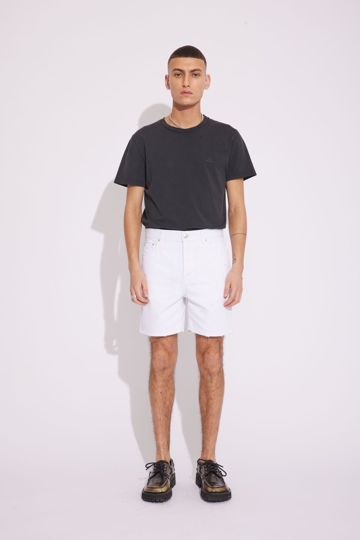 Won Hundred Men Bill Shorts Shorts Tinted White