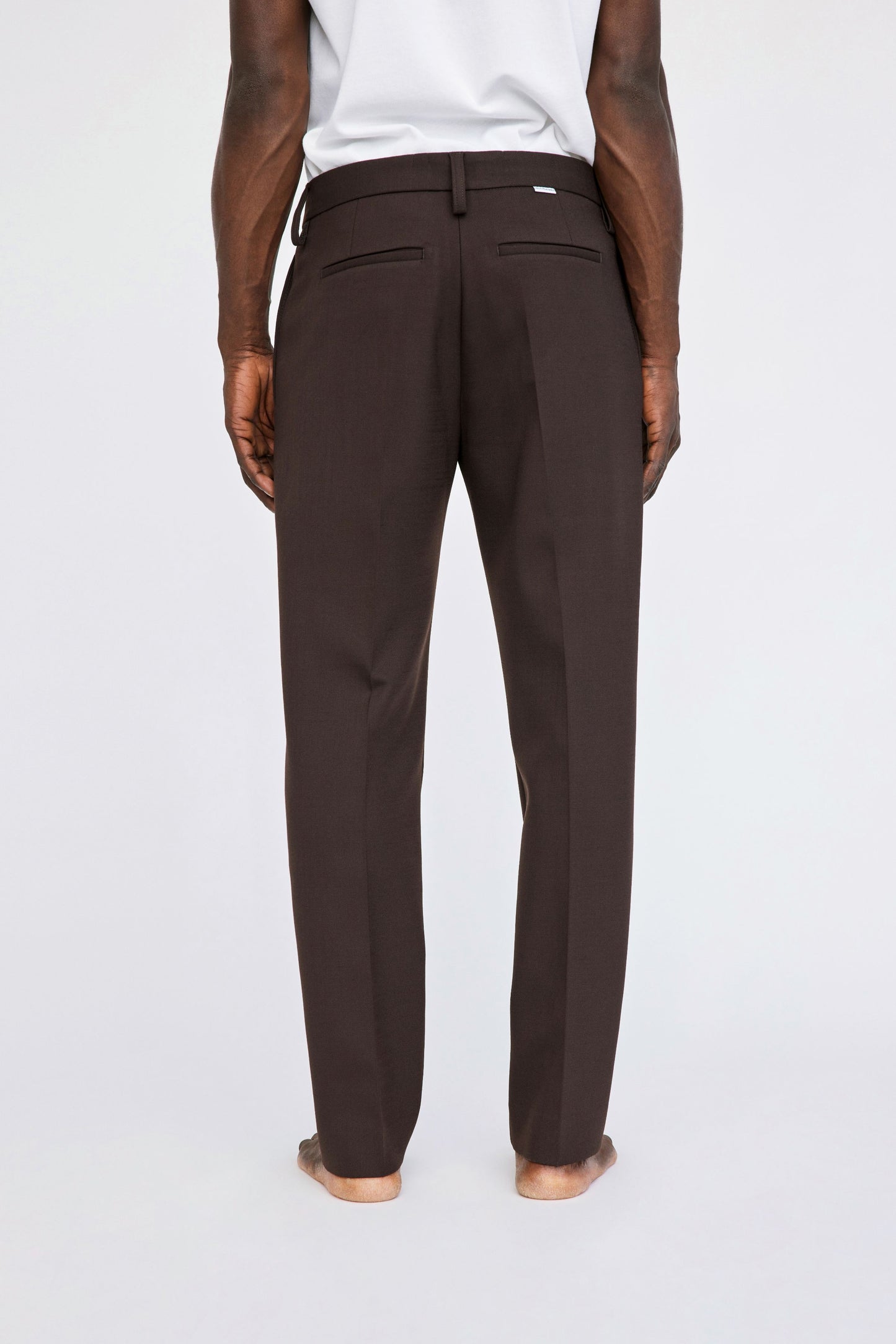 Won Hundred Men Bill Suit Trousers Trousers Coffee Bean