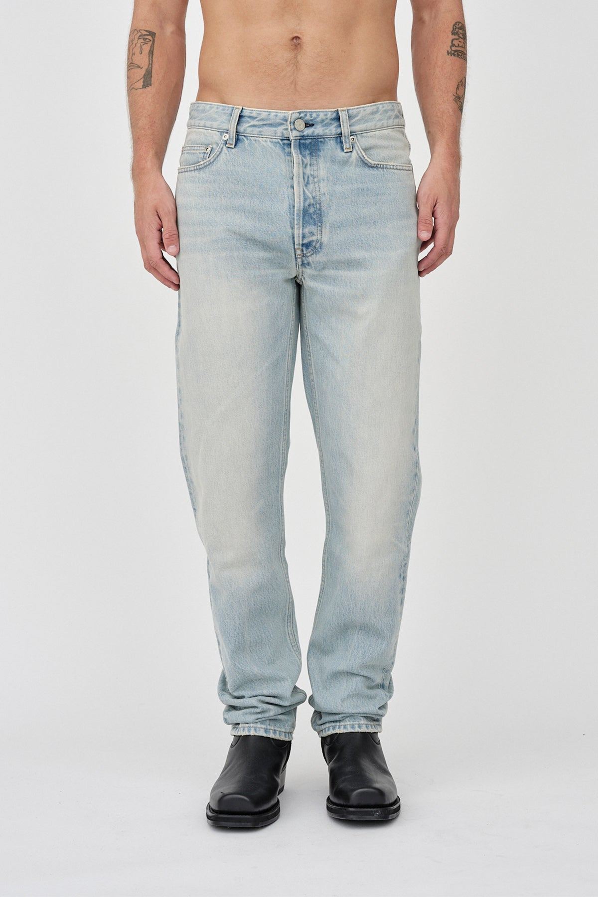 Won Hundred Men Bill Tint Beatet Blue 5-Pockets Beatet Blue