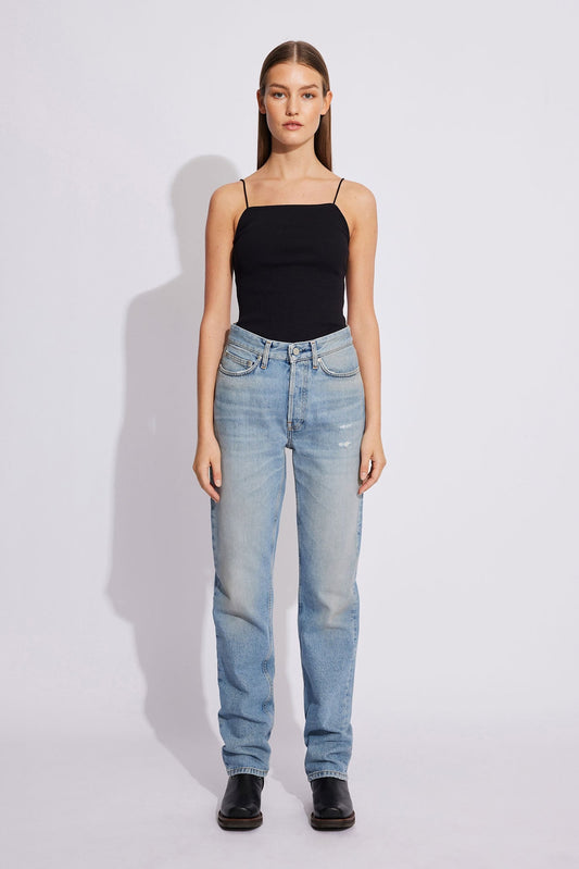 Won Hundred Women Billy 5-Pockets Worn Blue Eight