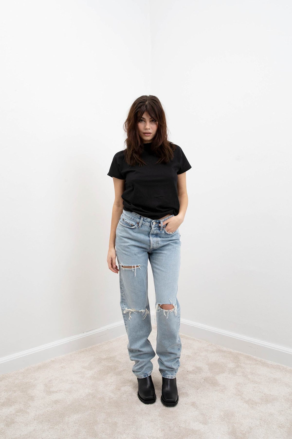 Won Hundred Women Billy 5-Pockets Worn Out Ten