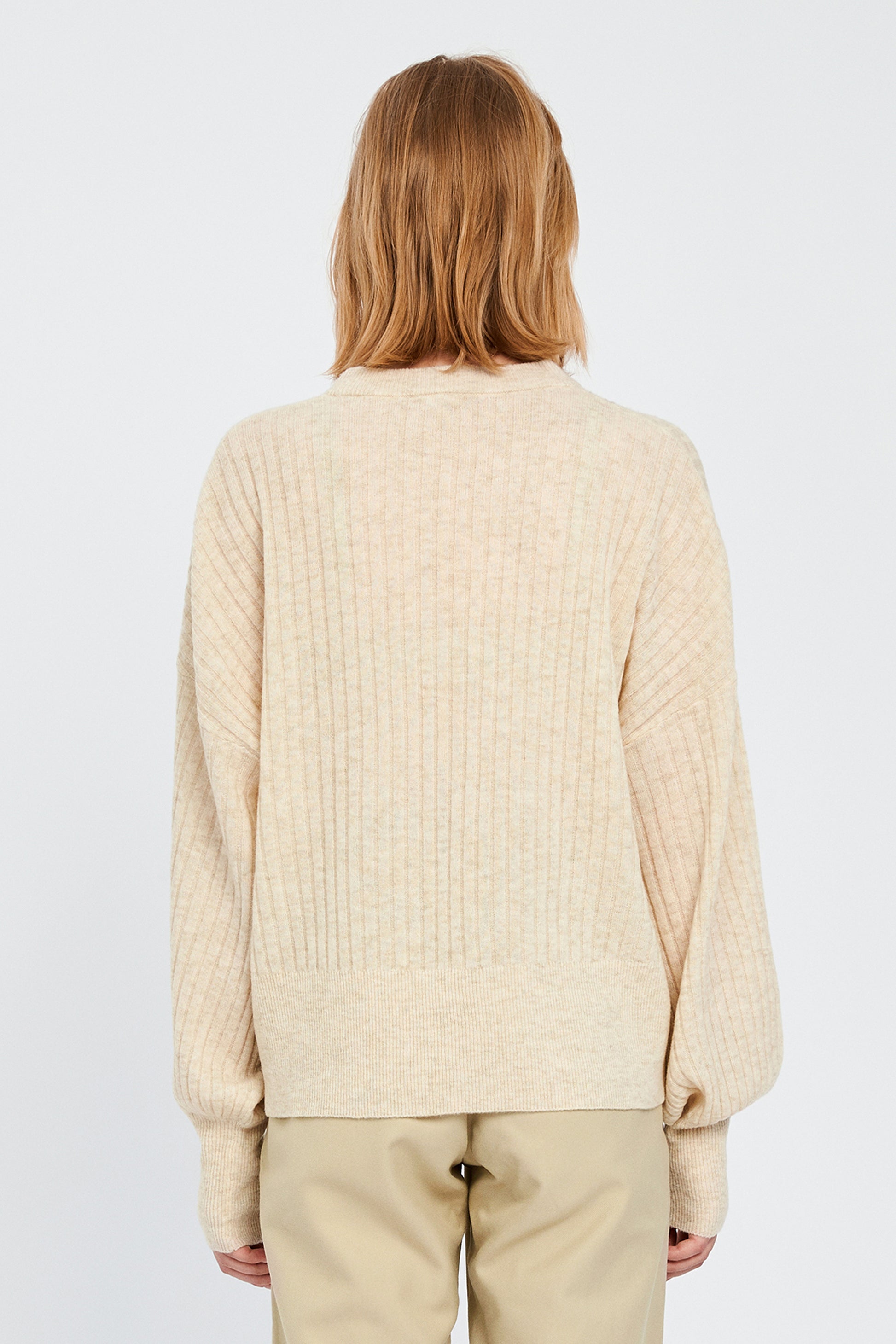 Won Hundred Women Blakely O-neck Knit Knitwear Cannoli Cream