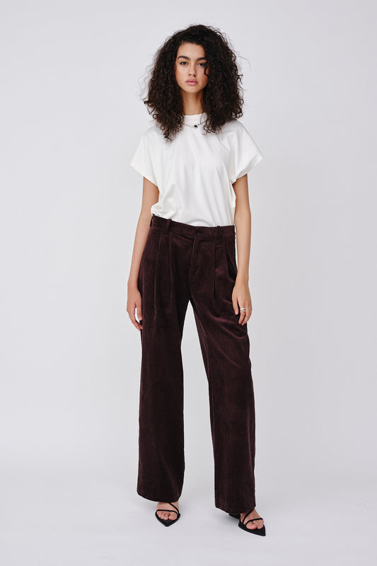 Won Hundred Women Camille Corduroy Trousers Java