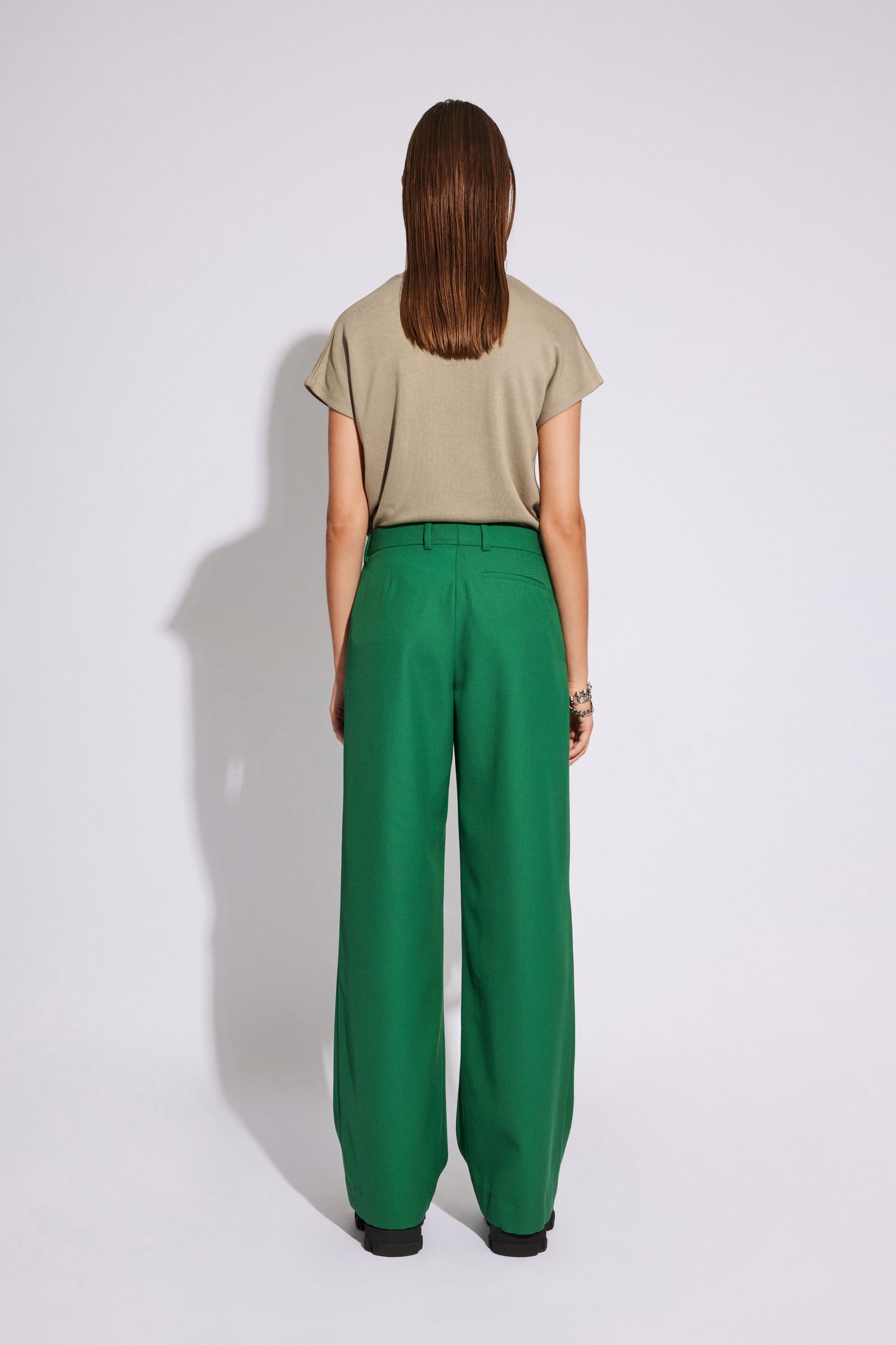 Won Hundred Women Camille Trousers Trousers Foliage Green