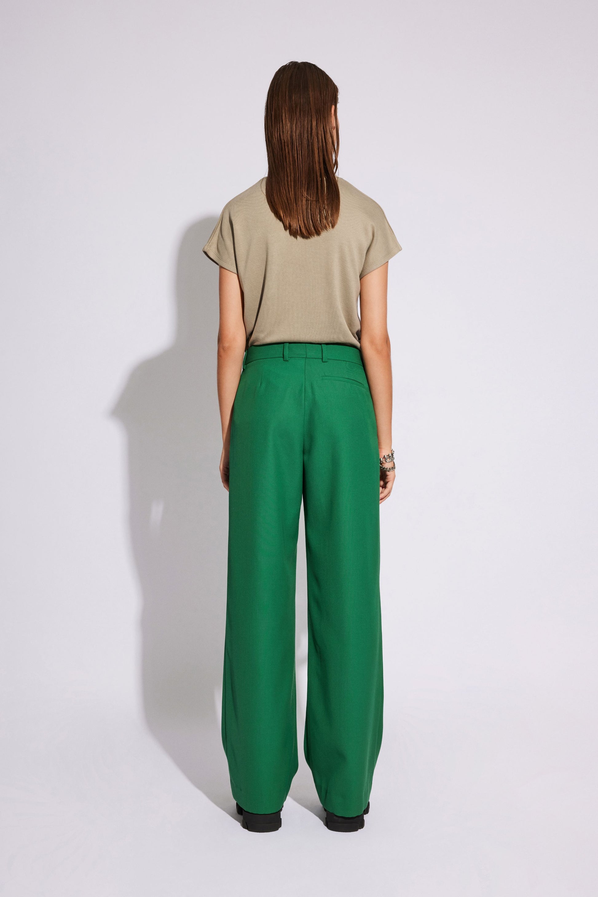 Won Hundred Women Camille Trousers Trousers Foliage Green