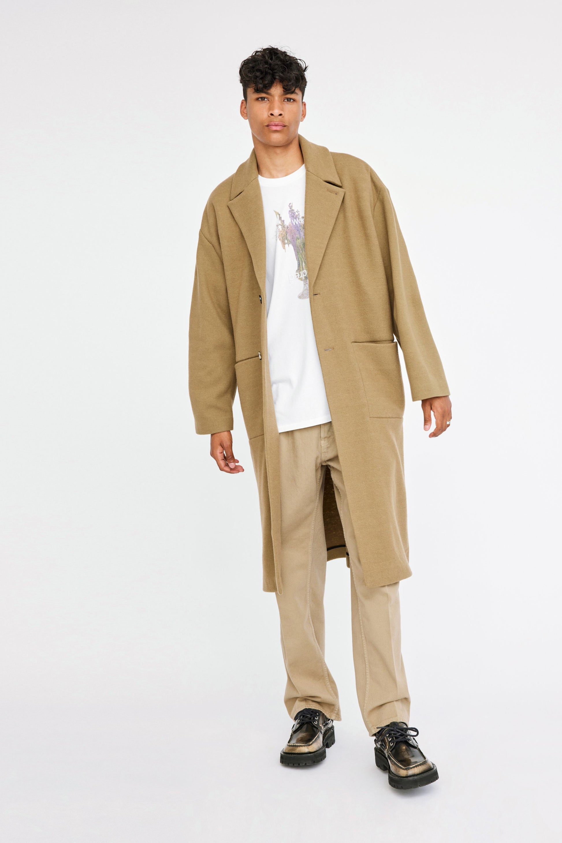 Won Hundred Men Cassius Coat Outerwear Camel