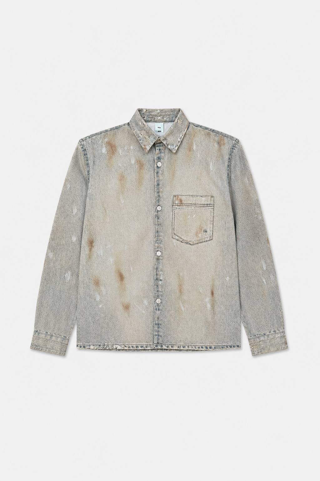 Maza Printed Denim Shirt