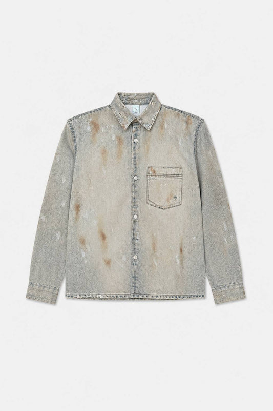 Maza Printed Denim Shirt