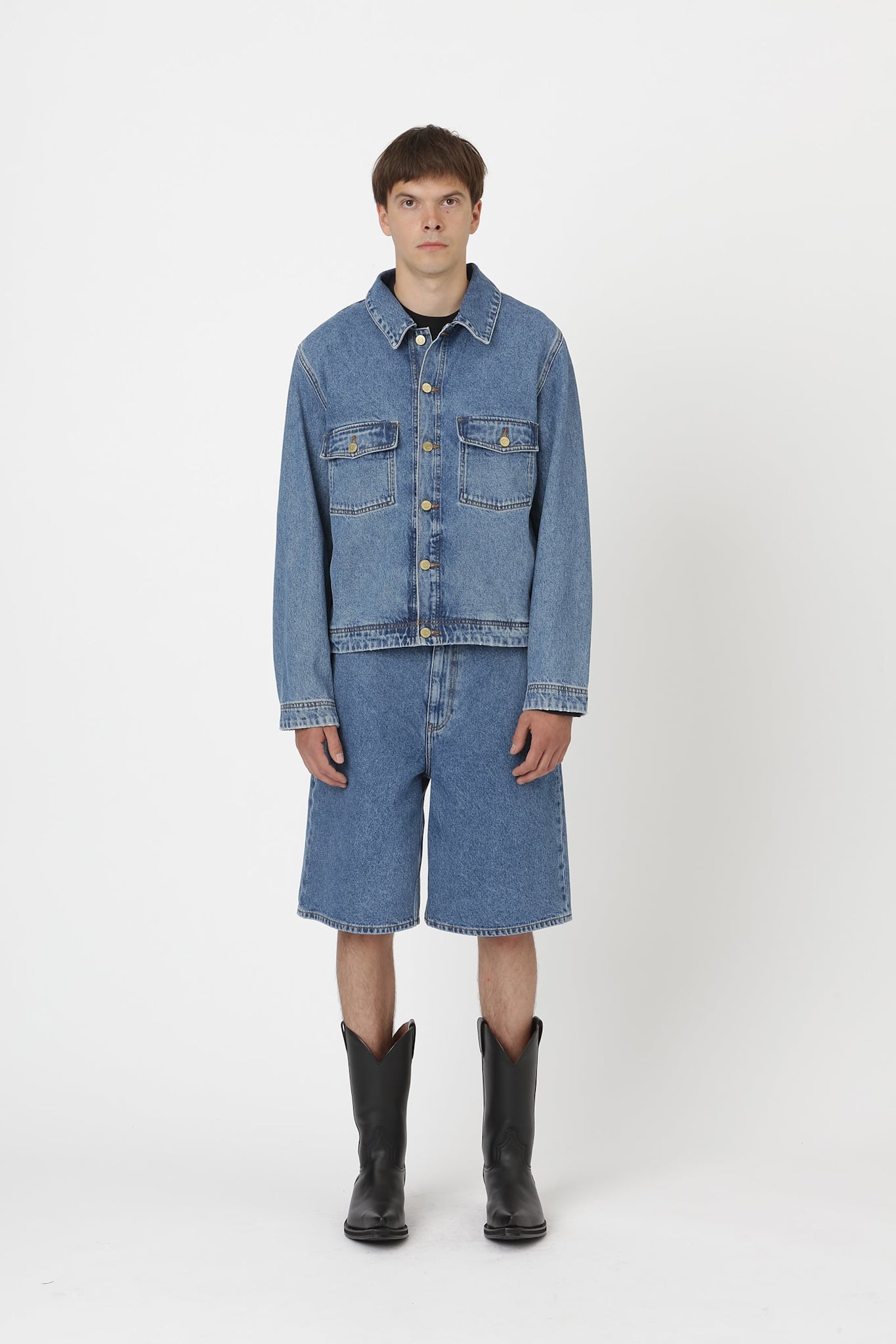 Won Hundred Men Clayton Denim Jacket Mable Blue