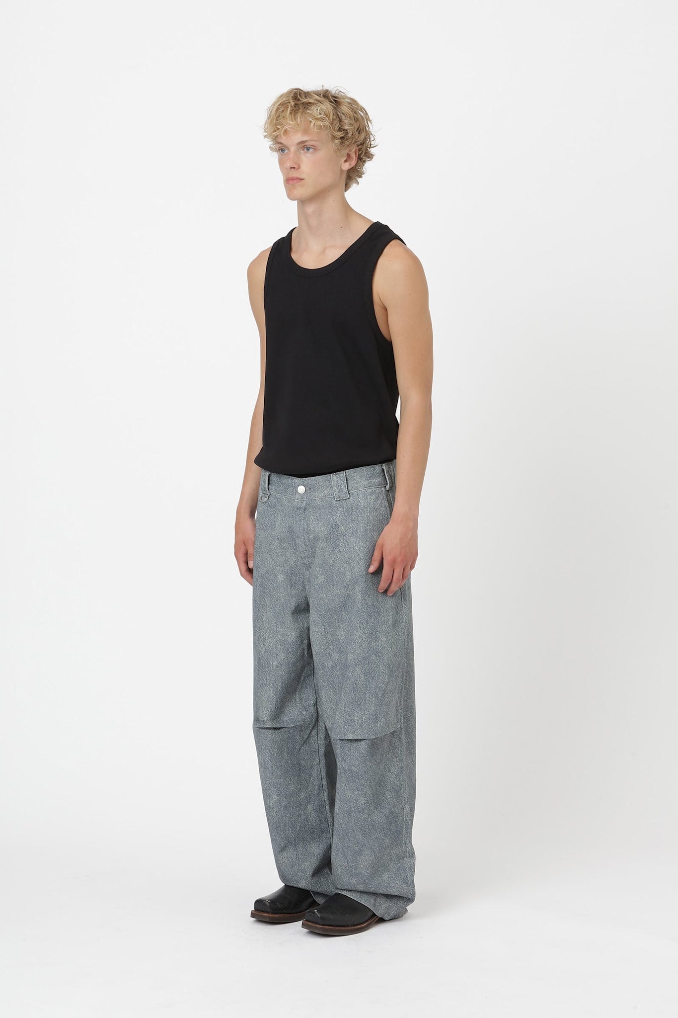 Won Hundred Men Conrad Faux Denim Jeans Blue