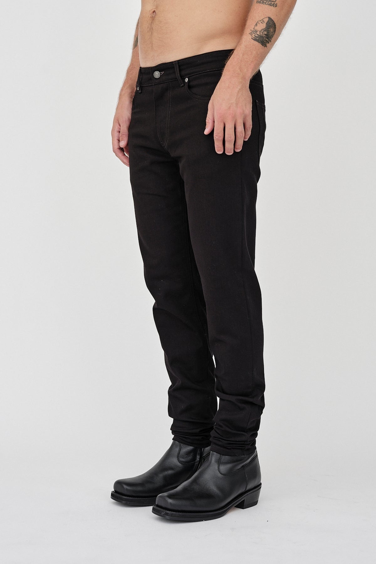 Won Hundred Men Dean A 5-Pockets Stay Black