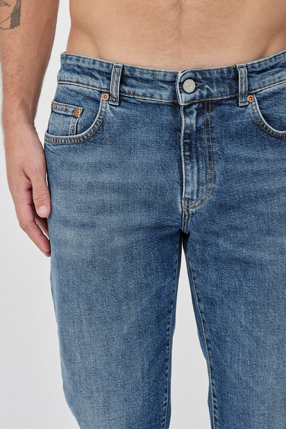 Won Hundred Men Dean B 5-Pockets True Blue Six