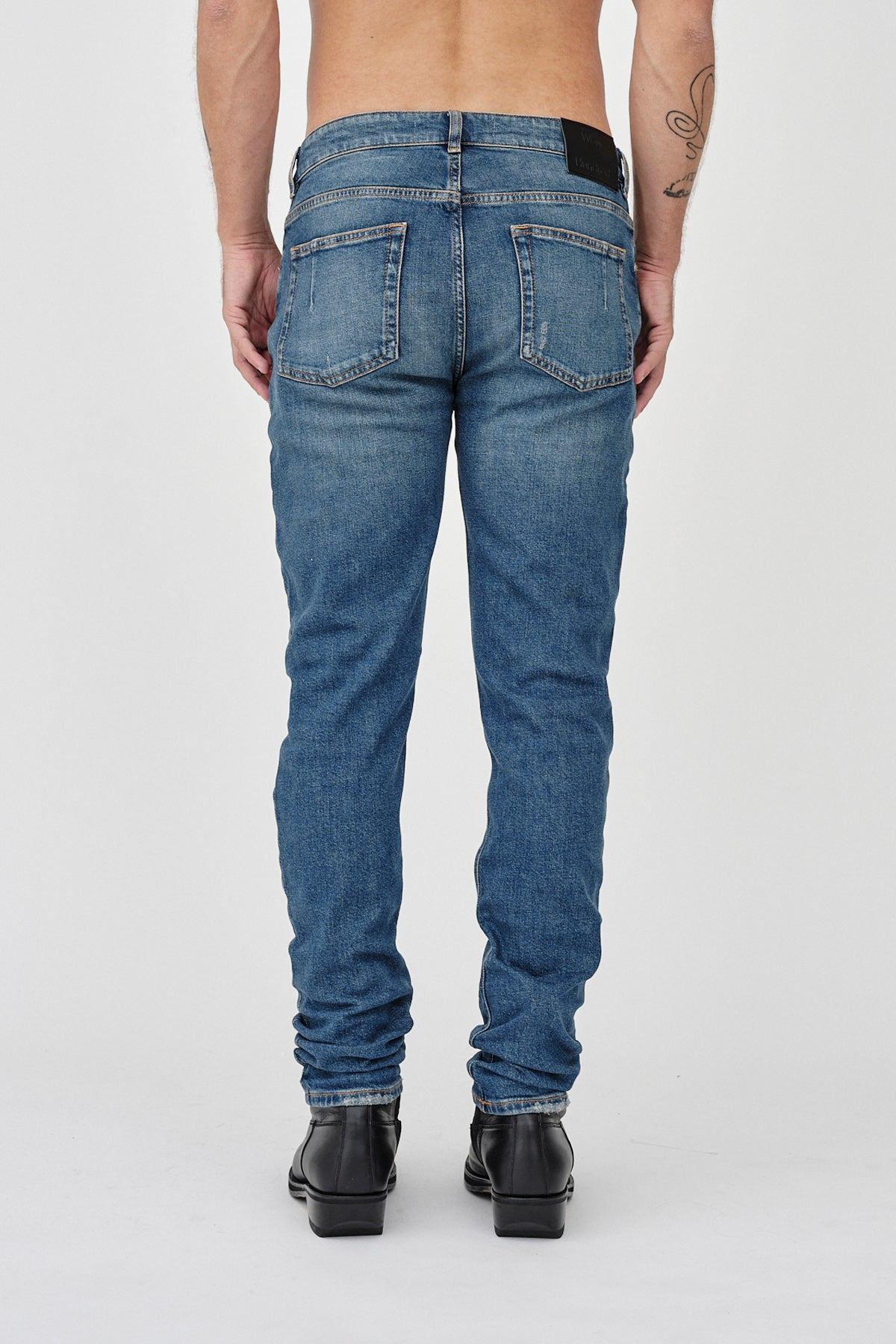 Won Hundred Men Dean Tinted Blue 5-Pockets Tinted Blue