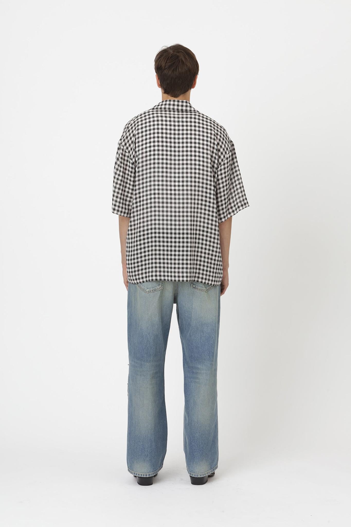 Won Hundred Men Desmond Check Shirt Rose Check